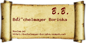 Büchelmayer Boriska névjegykártya
